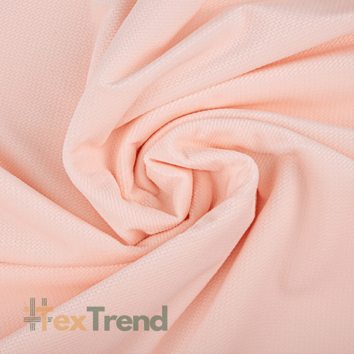 Velours glatt helles Aprikose  