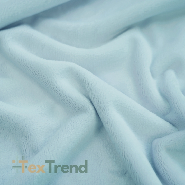Minky glatt Premium hellblau  