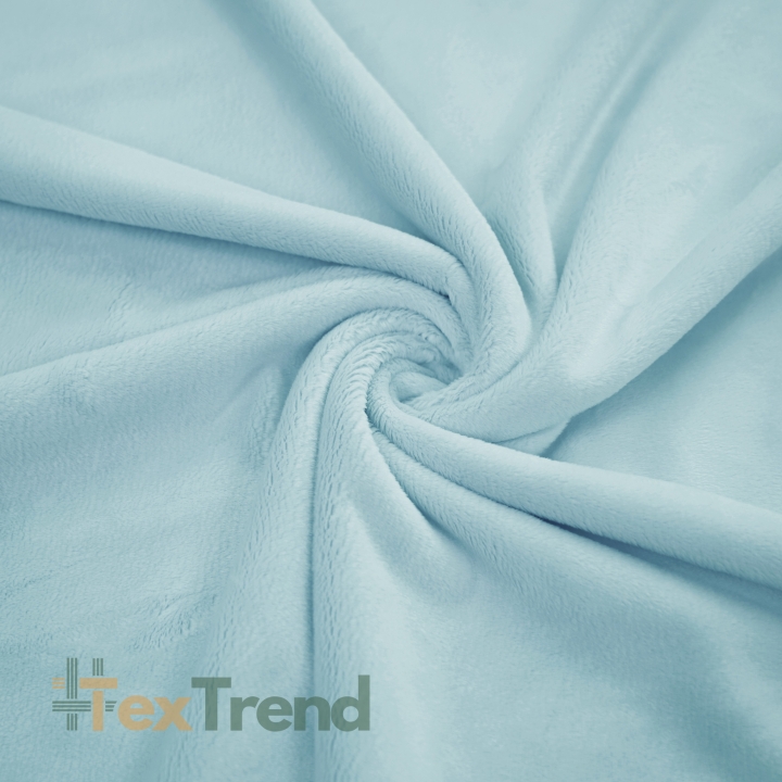 Minky glatt Premium hellblau  
