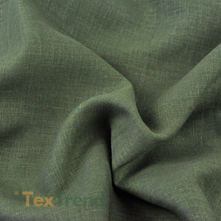 Leinen 100% Bekleidungs- und Bettwäsche - erdiges khaki - 185g  