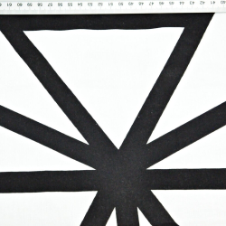 Baumwolle 100% Spinnennetz schwarz auf weißem Hintergrund  