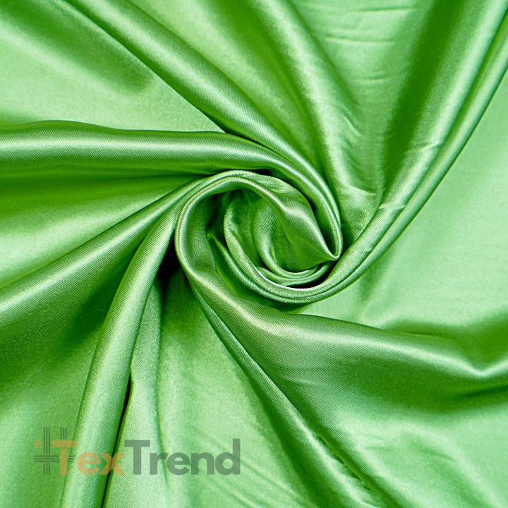 Kleidungsstoff Satin mit Lycra - hellgrün  