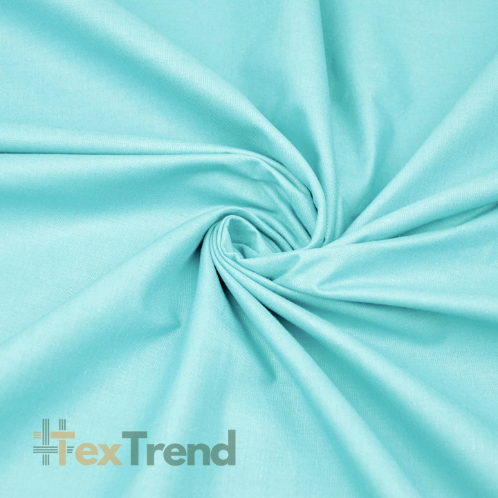 Baumwolle 100% einfarbig helltürkis  