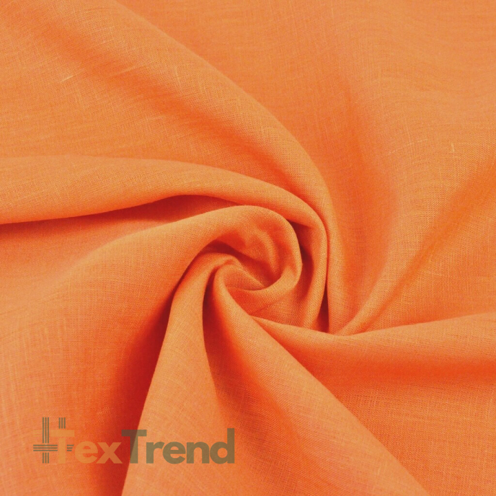 Leinen 100% Bekleidungsstoff orange - 125g  