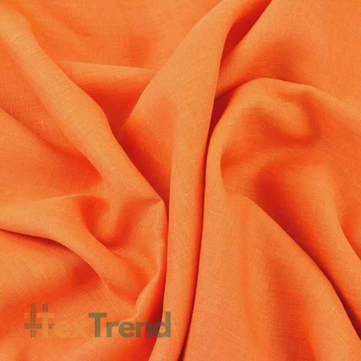 Leinen 100% Bekleidungsstoff orange - 125g  