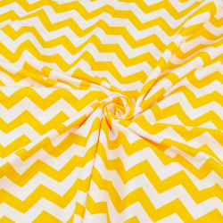 Baumwolle 100% Zickzack dunkelgelb  