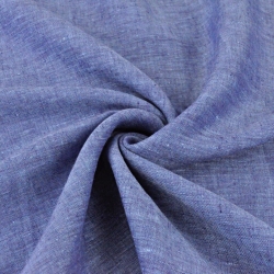 Leinen 100% Bekleidungs- und Bettwäsche blau-lila melange - 185g  