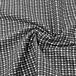 Bekleidungsstoff (Pepita) Baumwolle + Lycra  