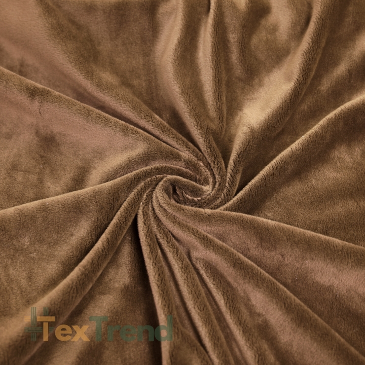 Minky glatt Premium hellbraun (Toasted Coconut)  