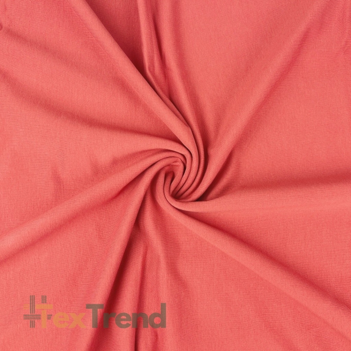 Sweatstoff Loop - einfarbig korallenrot - 280g  