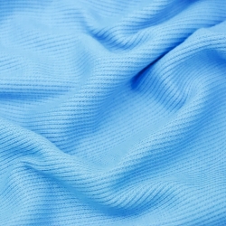 Rippstrick (Bündchen) - blau  