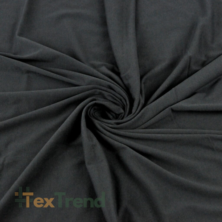 Jersey-Stoff einfarbig graphitfarben  