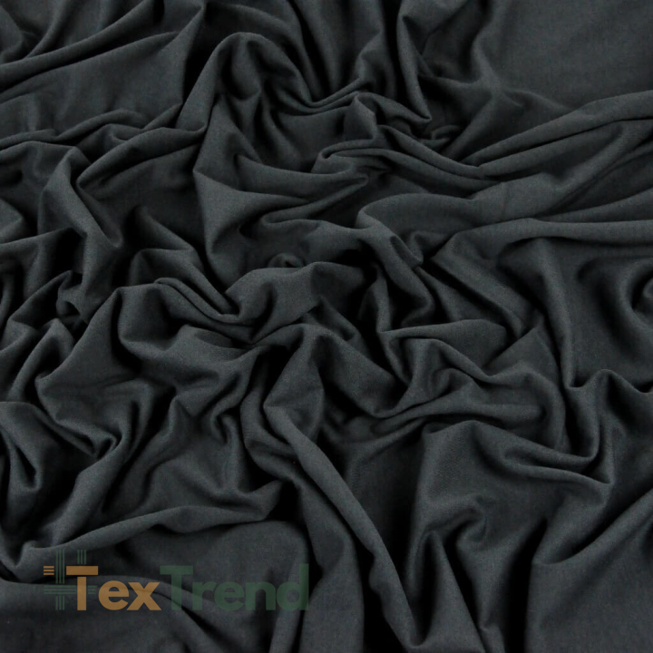 Jersey-Stoff einfarbig graphitfarben  