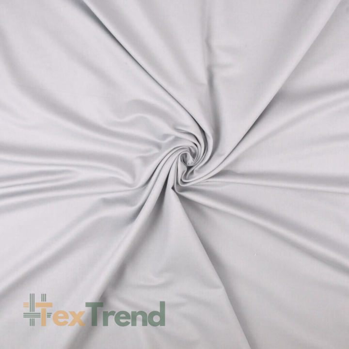 Baumwoll-Satin Premium - hellgrau  