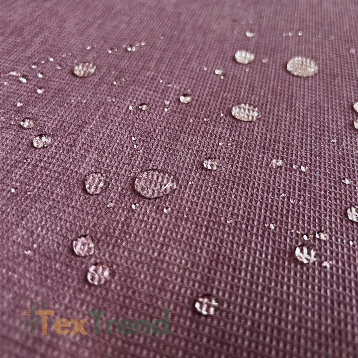 Wasserabweisender Waffelstoff - pastellpflaume  