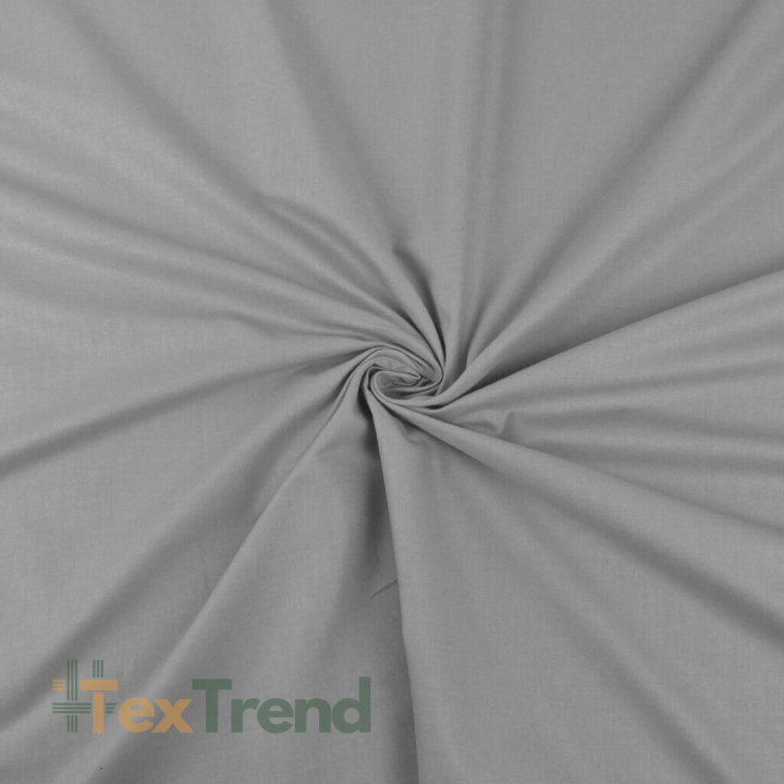 Baumwolle 100% einfarbig grau - 40  