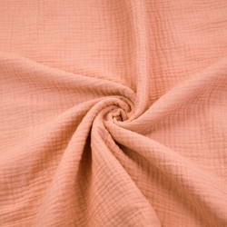 Musselin Double Gauze pfirsichfarben (Peach Pearl)  