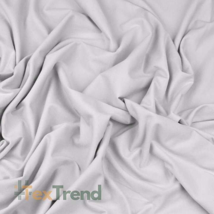 Jersey-Stoff einfarbig hellgrau  