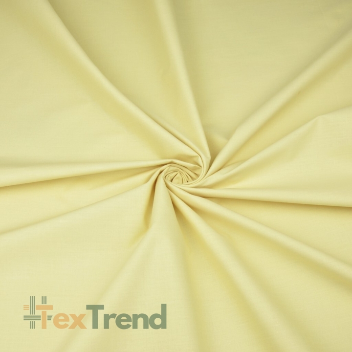 Baumwolle 100% einfarbig dunkle Vanille - 220cm  