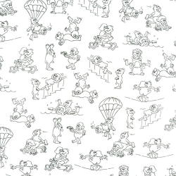 Baumwolle 100% Kamasutra schwarz auf weißem Hintergrund  