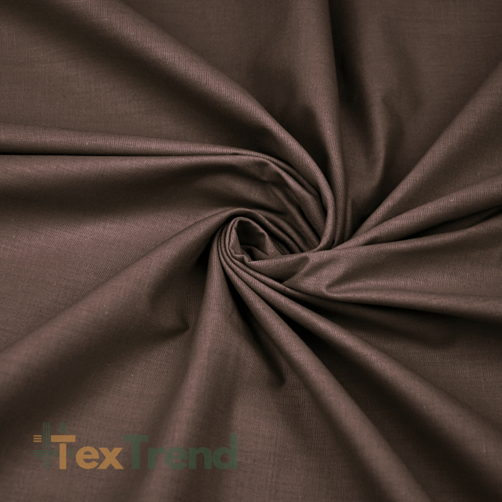 Baumwolle 100% einfarbig schokoladenbraun - 86  