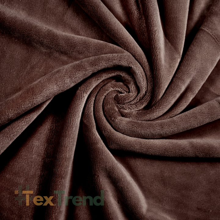 Minky gładki Premium brązowy (Cappucino)