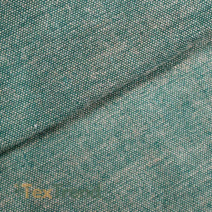 Rohes Jutestoff 100% - dunkel türkis meliert  