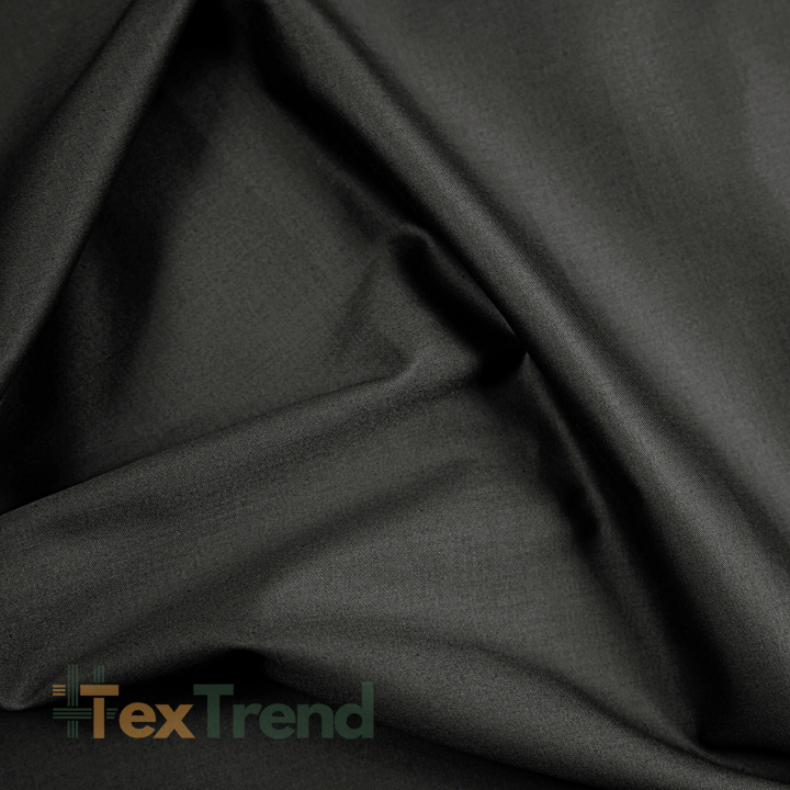 Satyna bawełniana Premium czarna (Black) - 220 cm