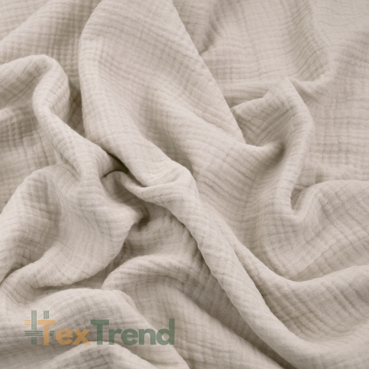 Musselin Double Gauze sandfarben (Sand)  