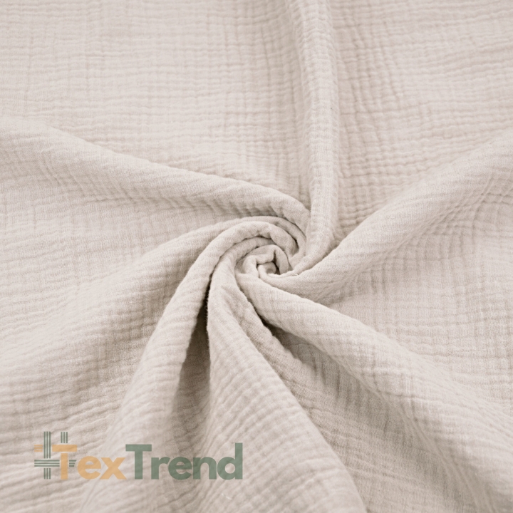 Musselin Double Gauze sandfarben (Sand)  