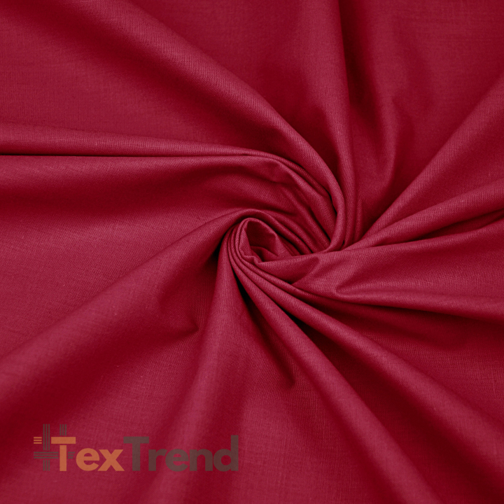 Baumwolle 100% einfarbig dunkelrot (KR)  