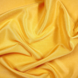 Tischdeckenstoff fleckenabweisend honigfarben - Leinenmuster  