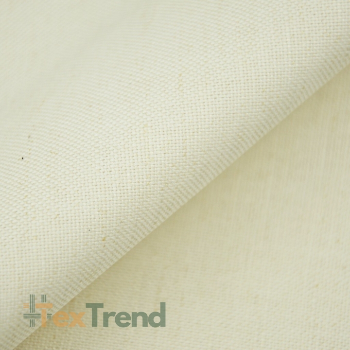 Leinen mit Baumwolle Tischdecke - 240g - 145cm - natur  