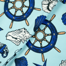 Tkanina leżakowa wzory marynarskie