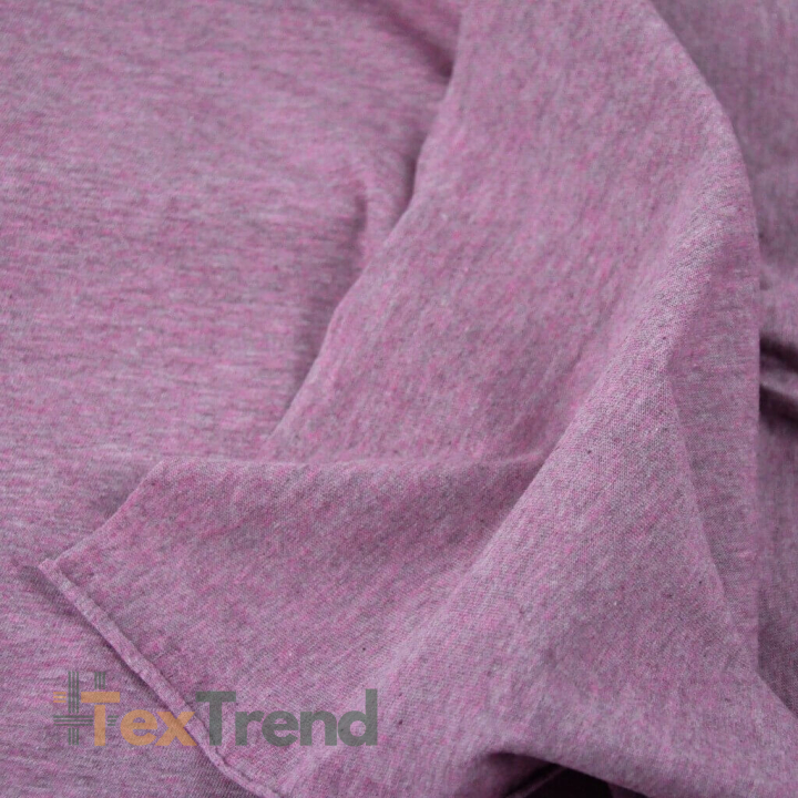 Jersey-Strick meliert - schmutzig rosa  