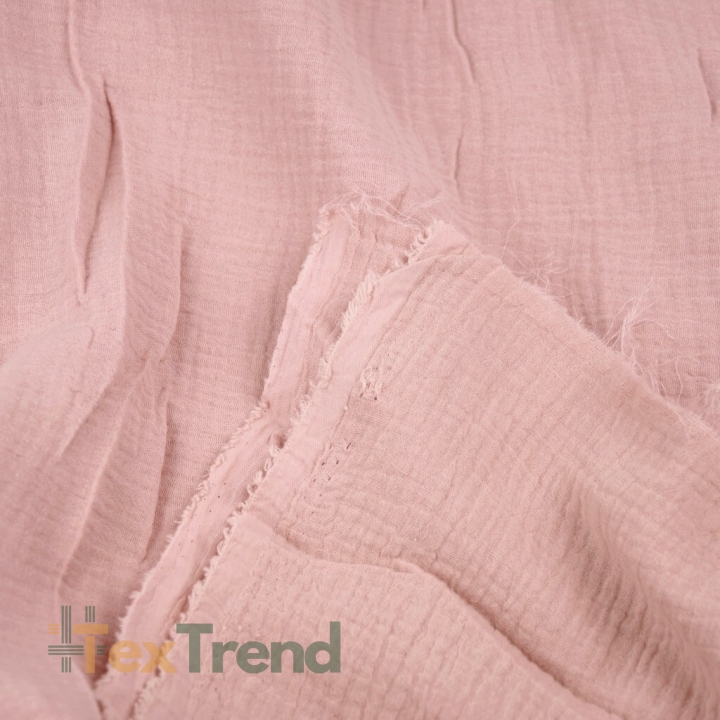 Musselin Double Gauze hell schmutzig rosa (Old rosa)  