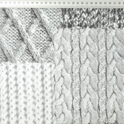 100% Baumwolle Karomuster in Weiß-Grau  