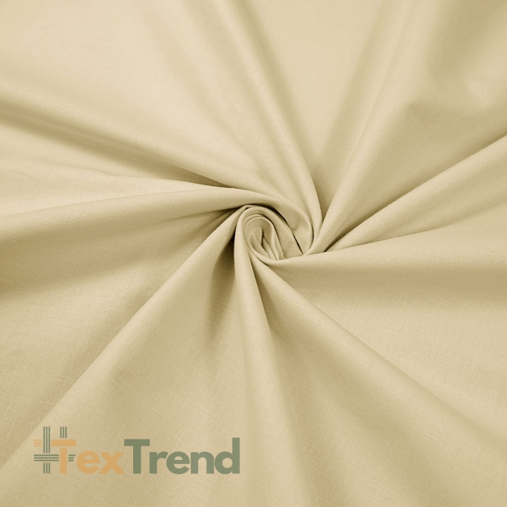 Baumwolle 100% einfarbig warmbeige 220cm (KR)  