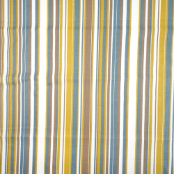 Bawełna 100% paski kolorowe musztardowo jeansowe