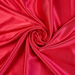 Tkanina ubraniowa satyna z lycrą - czerwona 20