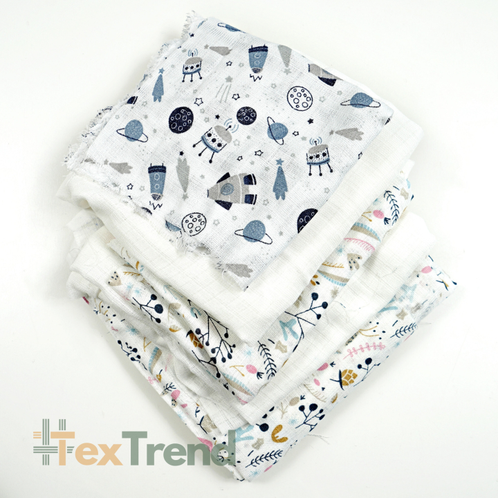 Tetra bawełniana MIX Ścinki, końcówki - 0,5 kg