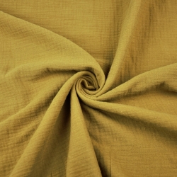 Musselin Double Gauze karamellfarben (Karamell)  