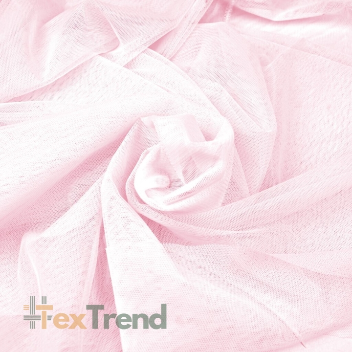 Tüll Bekleidungsstoff weich - blassrosa  