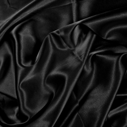 Tkanina ubraniowa dwustronna satyna / tafta - czarny 72