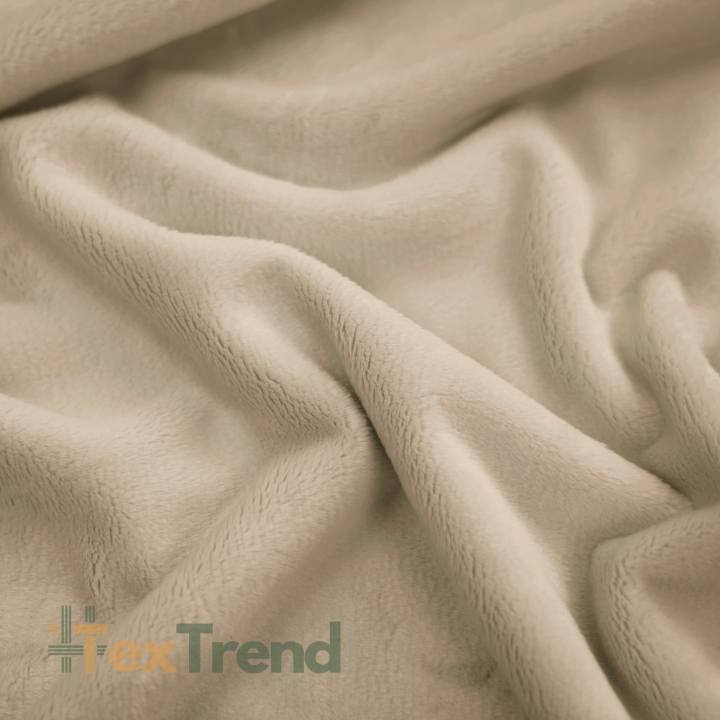 Minky glatt Premium beige (Beige)  
