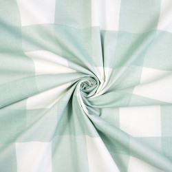 Bawełna 100% krata vichy duża szałwiowa