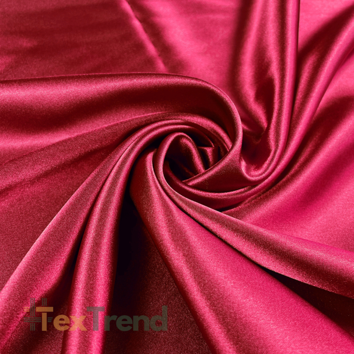 Tkanina ubraniowa dwustronna satyna / tafta - czerwony 44