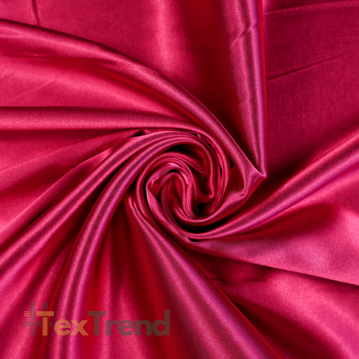Tkanina ubraniowa dwustronna satyna / tafta - czerwony 44