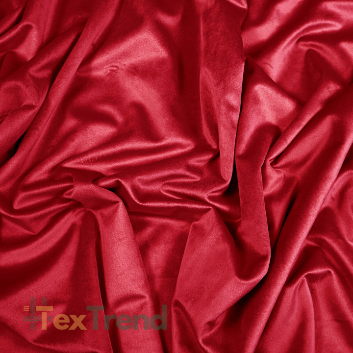 Samt Vorhangstoff - sanftes Karmin  