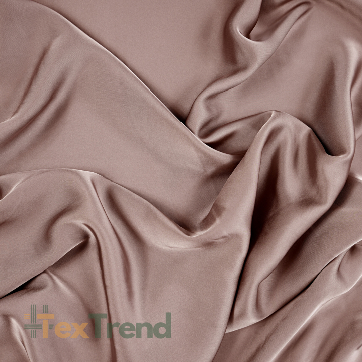 Tkanina ubraniowa Satyna Armani / Sztuczny jedwab - kakao 25